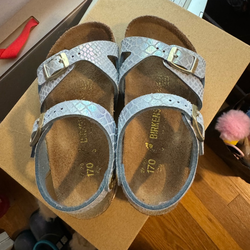 Birkenstock kids Rio sandal mermaid blue